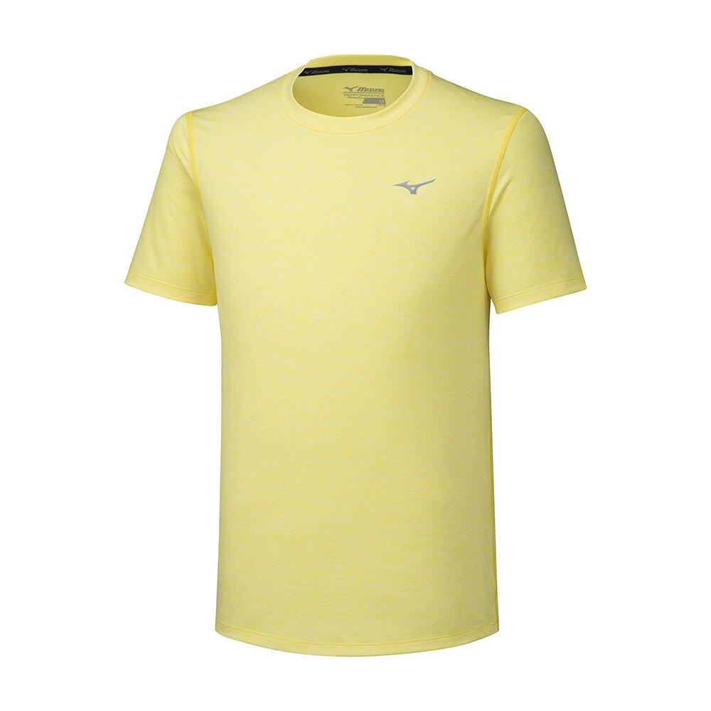 Mizuno Men's T-Shirts Impulse Core Yellow - FYANGVX-49